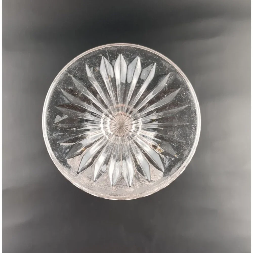 Vintage Brilliant Clear Cut Glass Bud Vase 6